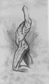 Michael Hensley Drawings, Male Form 50